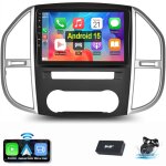 Autoradio android 15 gps rds carplay pour mercedes benz vito 3 w447 2014 - 2020 1 + 32g dab cam