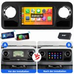 Autoradio android 15 pour mercedes benz sprinter w907 2019 - 2023 gps wifi rds 2 + 64g dab