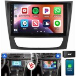 Autoradio carplay android 15 pour mercedes benz cls classe e w211 w219 gps navi bt 4 + 64g dab