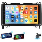 Autoradio carplay gps bt wifi pour mercedes benz classe b a w639 w245 w169 w906 4 + 64g cam