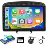 Autoradio carplay pour peugeot 308 / 408 2007 - 2013, autoradio 9' avec �cran tactile et sans fil a - ...