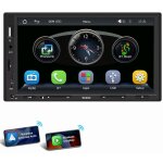 Autoradio double din 7 pouces avec apple carplay android auto usb / aux / fm 7 pouces