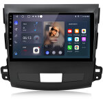 Autoradio hexinex pour mitsubishi outlander ii cww 2005 - 2011 android 14 carplay 2 + 64gb