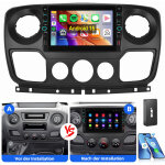 Autoradio pour renault master opel movano b nissan nv400 gps type - c usb android 15 2 + 32g dab