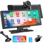 Autoradio sans fil 9, 26'' apple carplay voiture, dashcam 4k, cam�ra arri�re 1080p, commande vocale, ...