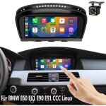 Autoradio sans fil carplay 8, 8 pouces, navigation automatique, pour bmw 5er e60 e61 e90 e91 ccc linux ...