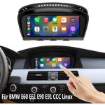 Autoradio sans fil carplay 8, 8 pouces, navigation automatique, pour bmw 5er e60 e61 e90 e91 ccc linux ...