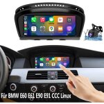 Autoradio sans fil carplay 8, 8 pouces, navigation automatique, pour bmw 5er e60 e61 e90 e91 ccc linux ...