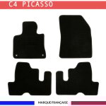 Tapis de voiture - sur mesure pour c4 picasso / c4 spacetourer (ds 2013) - 3 pices - tapis de sol antidrapa ...
