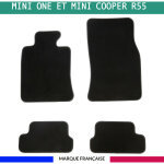 Tapis de voiture - sur mesure pour mini one et mini cooper r56 (2006 - 2013) - 3 pices - tapis de sol ...