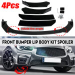Autsome 4 pices noir lvre avant menton pare - chocs spoilers kits de carrosserie pour voiture universel ...