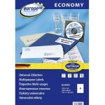 Etiquette universelles europe 100 ela024 105 x 148. 5 mm papier blanc 400 pc(s) fixation permanente