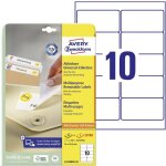 Etiquette universelles avery - zweckform l4744rev - 25 96 x 50. 8 mm papier blanc 300 pc(s) dcollable ...
