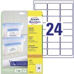 Avery - zweckform l7970 - 25 etiquette pour produits surgel�s 63. 5 x 33. 9 mm papier blanc 600 pc(s) ...