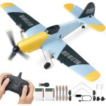 Vevor avion rc, avion telecommande 2, 4 ghz 3 canaux avec gyroscope a 6 axes, jouet deavion de combat ...