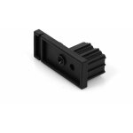 Lot 2 embouts pour coulisse en u de volet - pour pose applique - noir