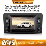 Awesafe 4g autoradio android 13 pour mercedes benz ml - classe w164 / gl - classe x164 (2005 - 2012) ...