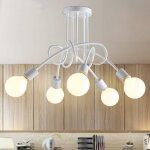 Plafonnier industrielle rtro en mtal lustre abat - jour e27 luminaire moderne pour salon chambre salle ...