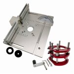 Plaque d'insertion de table de toupie, fraiseuse en alliage d'aluminium et machine de découpe de bords, ... Plaque d'insertion de table de toupie, fraiseuse en alliage d'aluminium et machine de découpe de bords, ...