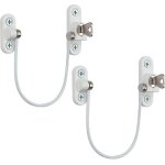 Verrou de sécurité meuble porte fenêtre - 2pcs avec clé de blanc restricteur câble 190mm - bébé enfant ... Verrou de sécurité meuble porte fenêtre - 2pcs avec clé de blanc restricteur câble 190mm - bébé enfant ...