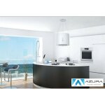 Azura home design ? hotte aspirante �lot 40cm ? acier inoxydable blanc ? 650 m� / h ? �vacuation silencieuse ...