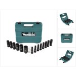 B - 52308 jeu de cls  douille - 14 - pices - pour visseuse  chocs + support 1 / 2' - makita