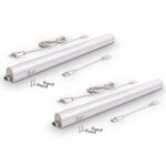 B. k. licht - lot de 2 r�glettes led pour cuisine et atelier, platine led 8w, longueur 573 mm, 700 lm, ...