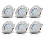 B. k. licht - lot de 3 spots led � encastrer ultra - plats salle de bain ip44 spots encastrables plafond ...