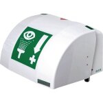 B - safety - douche oculaire premiumline avec bac de rcupration + cache montage mural raccordement ...