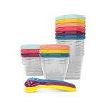 Baby moov - babymoov babybols kit xxl multiset 12 pots de conservation + 3 cuilleres souples Baby moov - babymoov babybols kit xxl multiset 12 pots de conservation + 3 cuilleres souples