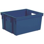 Eda ? bac de rangement bleu 30l ? dimensions 441x235x345mm ? plastique embo�table pour stockage optimis� ...