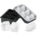 Mophorn - bac a glacons 6 spheres de 4, 3 cm 6 cubes de 5 cm moule a glacons avec couvercle peu encombrant ... Mophorn - bac a glacons 6 spheres de 4, 3 cm 6 cubes de 5 cm moule a glacons avec couvercle peu encombrant ...
