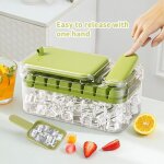 Bacs � gla�on avec couvercle, glacons moule de qualit� alimentaire avec couvercles, lib�re tous les gla�ons ...