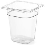 Bac gn transparent en polycarbonate gn 1 / 6 hauteur 65 mm hendi 861738