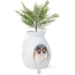 Bac � liti�re intelligent pour chat avec �limination �lectronique des odeurs et st�rilisation style pot ...