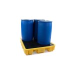 Matis�re - bac de r�tention hauteur r�duite 4 f�ts - jaune - sj - 100 - 006