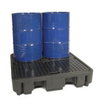 Matis�re - bac r�tention sp�cial f�t d'huile - 4 f�ts / cap max 250 litres - 244018