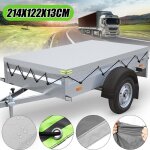 B�che de remorque 214x122x13cm + ceinture en caoutchouc �tanche gris