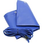B�che de remorque bleue 130 x 105 x 7, 5 cm en pvc renforc� 650 g / m� - imperm�able et anti uv - fabrication ...
