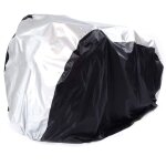 B�che pour voiture, housse de protection pour v�lo �tanche en polyester argent� / noir (200�105�110cm) ...