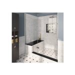 Baguette de finition pour carrelage mural faence effet marbre blanc carrara (2 formats + bullnose, 2 ...
