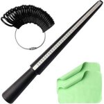 Baguier, mesurer taille de doigts baguier calibreur jauge anneaux outil de bague avec 4 �chelles de mesure ...