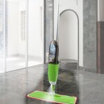 Balai vapeur bleu avec pulv�risation mop spray balai lave sol avec vaporisateur int�gr� vert