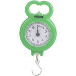 Balance � crochet 10kg portable pour p�che, courses et pes�e, mini p�se - ressort vert