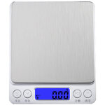Balance de cuisine domestique jusqu'� 2 kg avec intervalle de 0, 1 gramme en argent