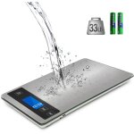 Balance de cuisine electronique, balance alimentaire numrique de prcision 1g en acier inoxydable, capacit ...