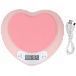 Balance de cuisine num�rique de pr�cision 1 g, 5 kg, rechargeable, en forme de c?ur, pour la cuisson ...