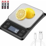 Balance cuisine balance de pr�cision usb rechargeable, 10kg / 1g balance de cuisine electronique acier ...