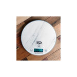 Balance de cuisine ronde num�rique - 5kg - �cran lcd - effet marbre