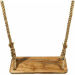 Balan�oire en bois si�ge, balan�oire en bois avec corde jute durable balan�oire arbre en bois pour enfants ...